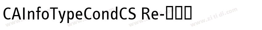 CAInfoTypeCondCS Re字体转换